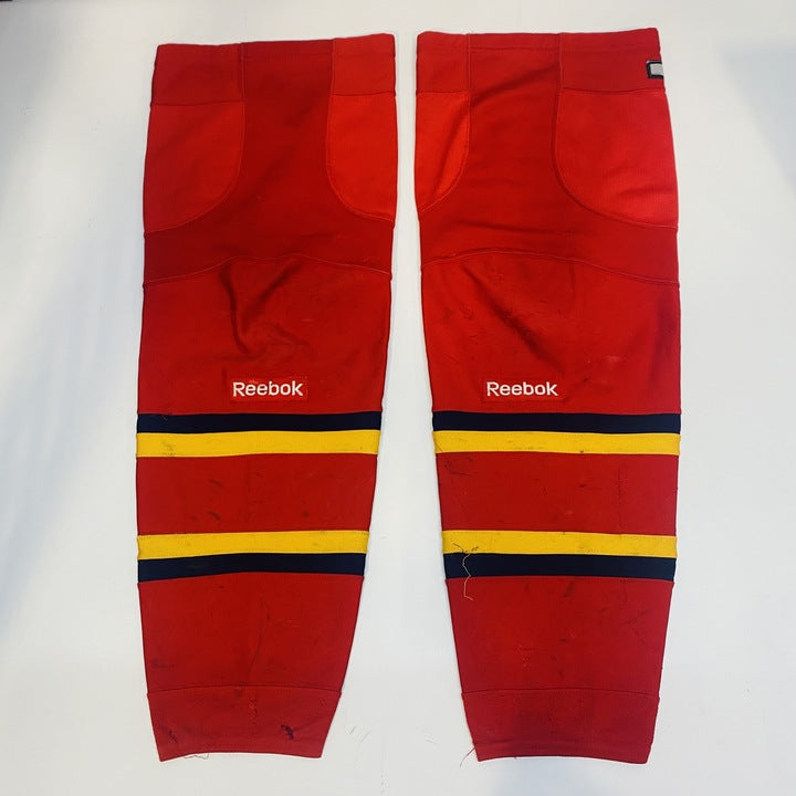 OHL - Chaussettes de hockey Reebok d'occasion (rouge/bleu marine/jaune)